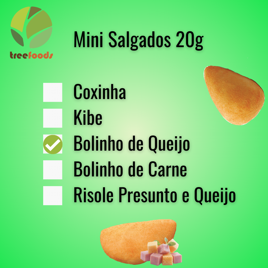 Mini Bolinha de Queijo 100 Un.