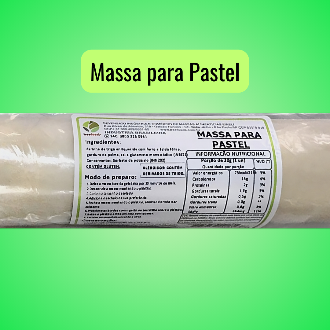 Massa Para Pastel 1kg